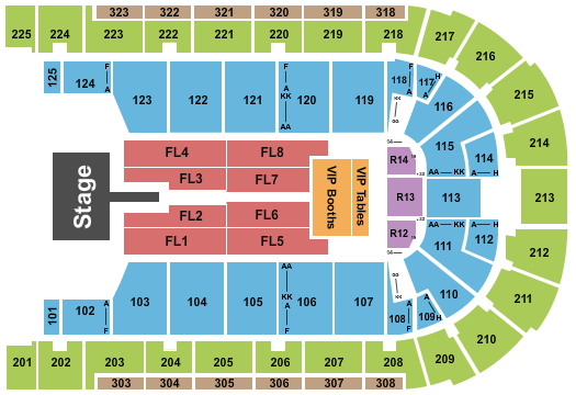 Boardwalk Hall Arena - Boardwalk Hall Mary J Blige Seating Chart