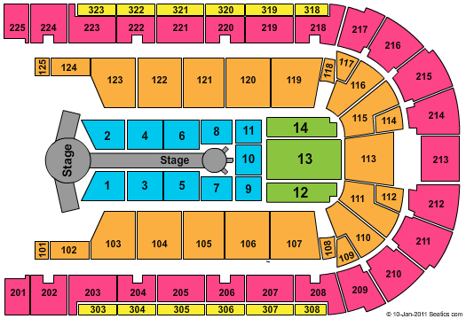 Boardwalk Hall Arena - Boardwalk Hall NKOTBSB Seating Chart