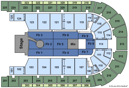 Boardwalk Hall Arena - Boardwalk Hall Queen & Adam Lambert Seating Chart