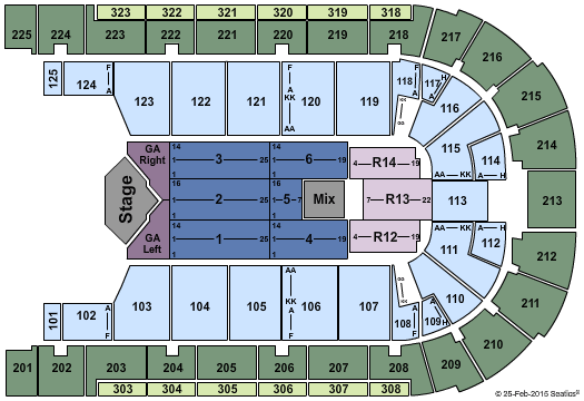 Boardwalk Hall Arena - Boardwalk Hall Ricky Martin Seating Chart