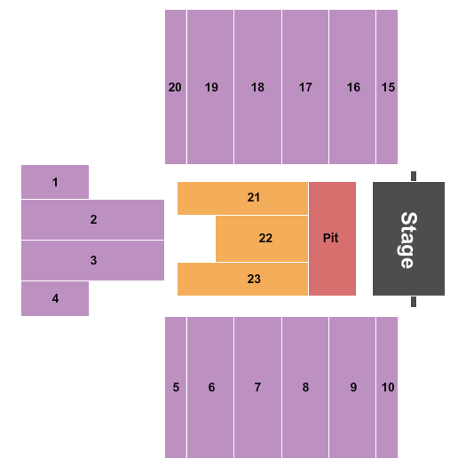 Bob Carpenter Center At University of Delaware End Stage 3 Seating Chart