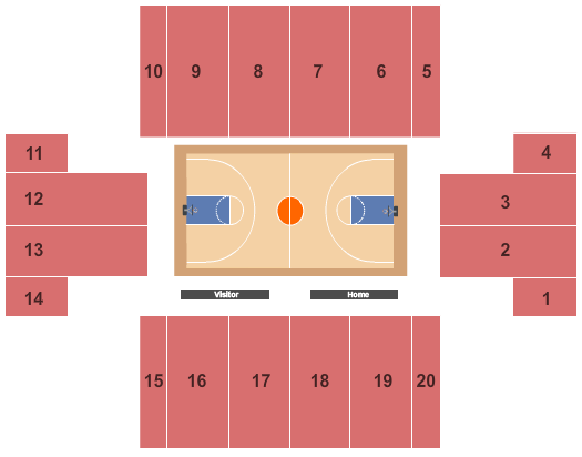 Bob Carpenter Center At University of Delaware Basketball Seating Chart