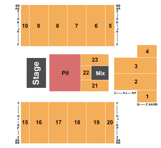 Carpenter Center Seating Chart