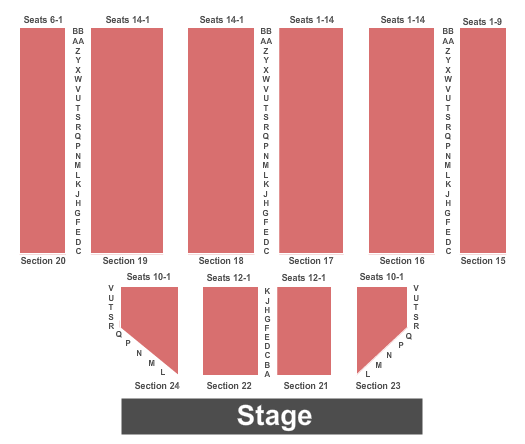 Bob Carpenter Center At University of Delaware End Stage Seating Chart
