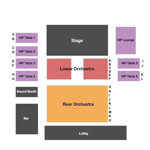 Boca Black Box Center for the Arts Seating Chart