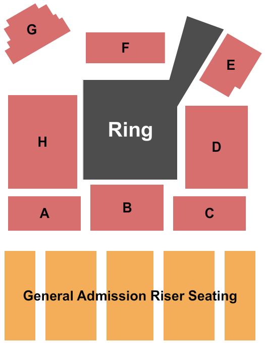 Boeing Center at Tech Port Boxing w/ GA Risers Seating Chart