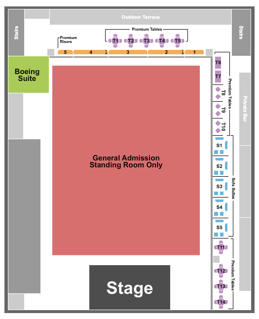 Boeing Center at Tech Port Endstage GA Seating Chart