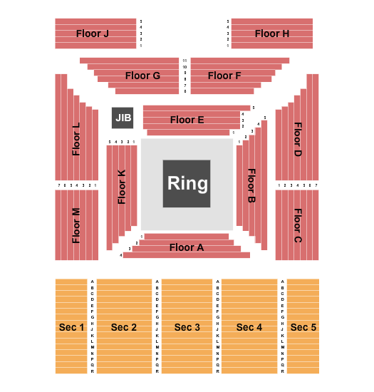 Boeing Center at Tech Port Boxing 5 Seating Chart