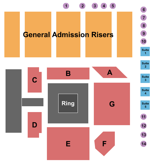 Boeing Center at Tech Port Wrestling Seating Chart