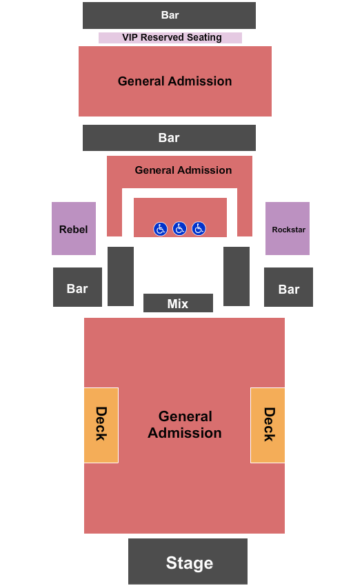 seating chart for Bogarts - GA2 - eventticketscenter.com