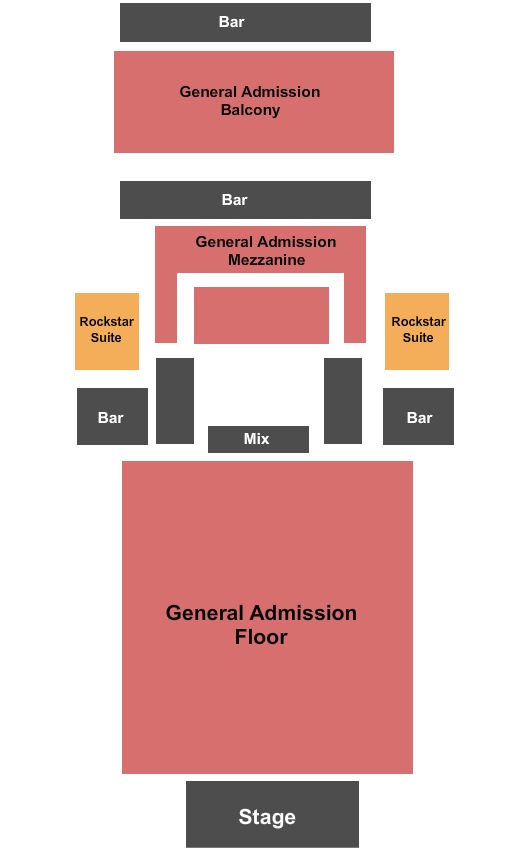 Bogarts Standard Seating Chart