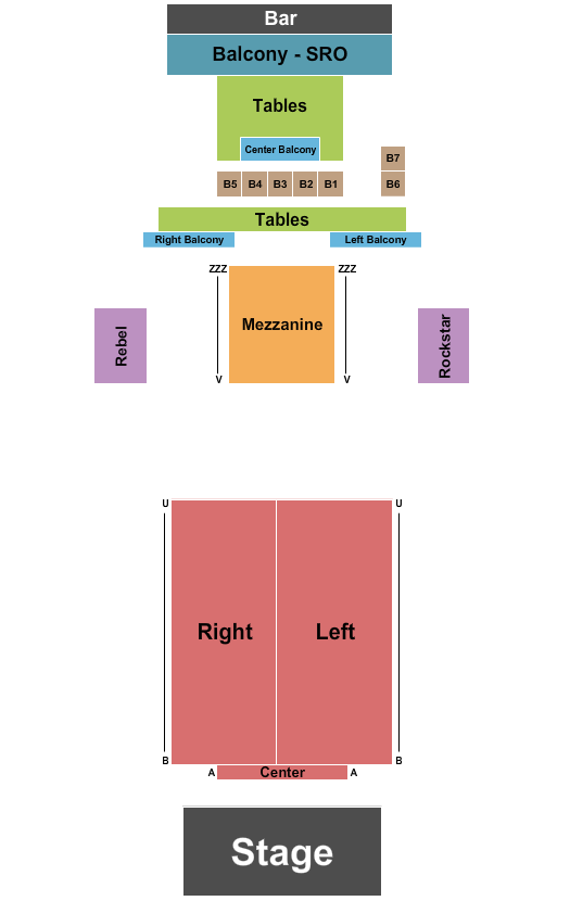Bogarts Reserved 3 Seating Chart