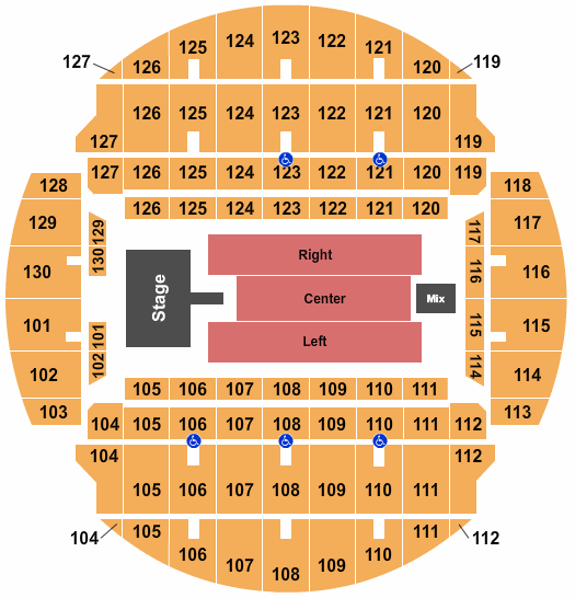 Bojangles Coliseum 85 South Seating Chart