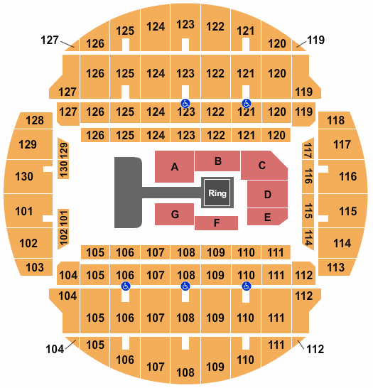 Bojangles Coliseum All Elite Wrestling Seating Chart