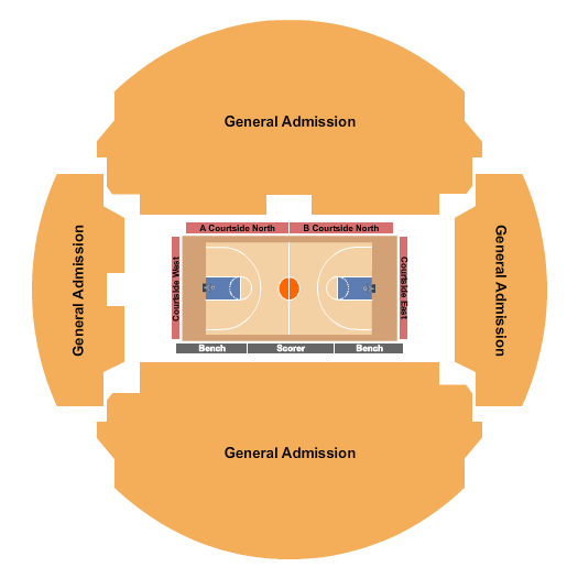 Bojangles Coliseum Basketball GA Seating Chart