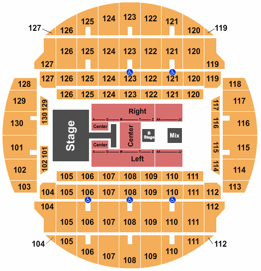 Bojangles Coliseum For King and Country Seating Chart