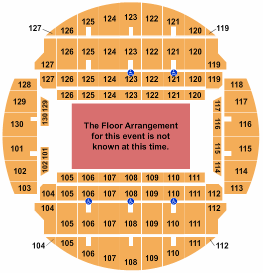 Bojangles Coliseum Generic Floor Seating Chart