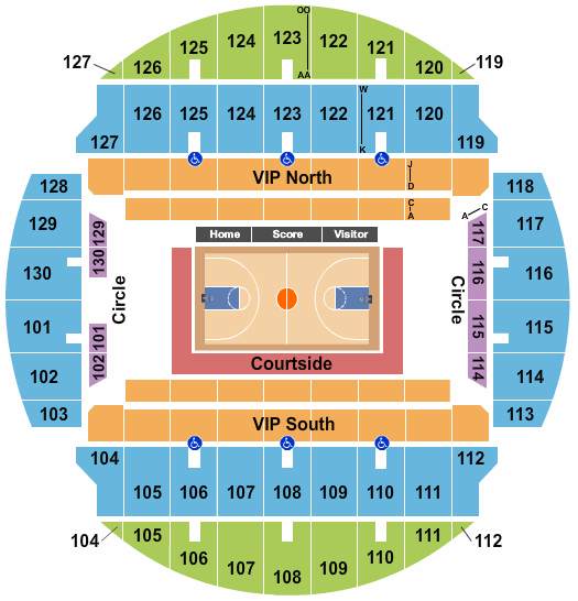 Bojangles Coliseum NBA All Star Seating Chart