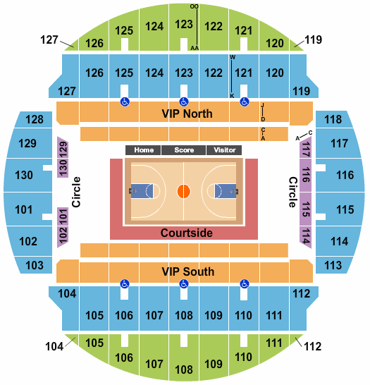 Bojangles Coliseum Seating Map