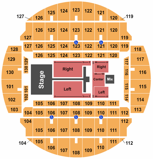 Bojangles Coliseum TobyMac Seating Chart
