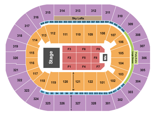BOK Center Andrea Bocelli Seating Chart