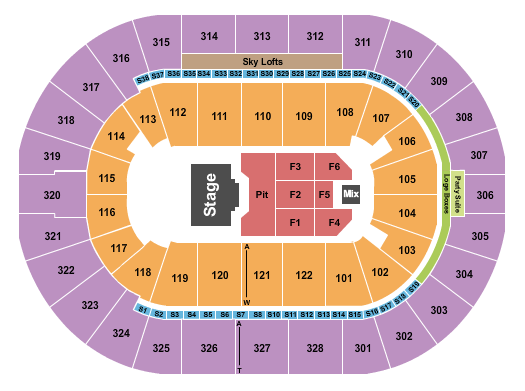 BOK Center Billy Strings 2 Seating Chart
