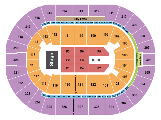 BOK Center Brooks and Dunn Seating Chart