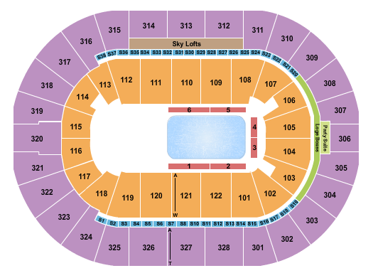 BOK Center Disney On Ice Seating Chart