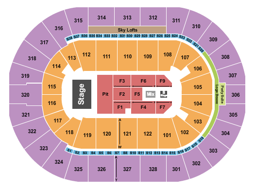 BOK Center Forrest Frank Seating Chart