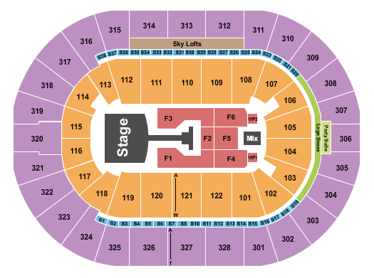 BOK Center Jonas Brothers 1 Seating Chart