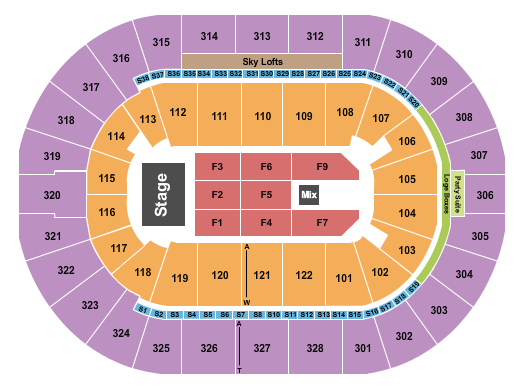 BOK Center Lindsey Stirling Seating Chart