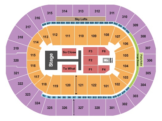 BOK Center Tate McRae Seating Chart