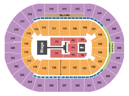 BOK Center TobyMac Seating Chart