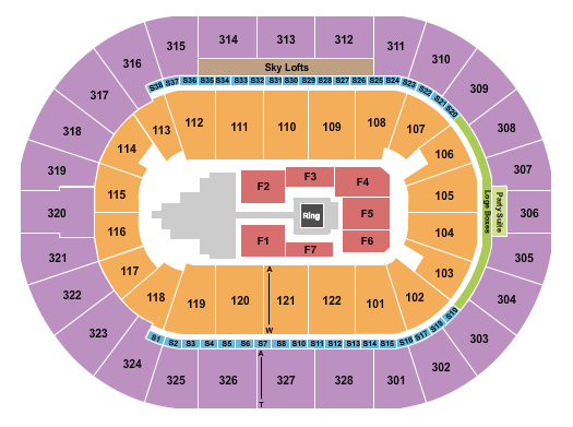 BOK Center WWE 2 Seating Chart