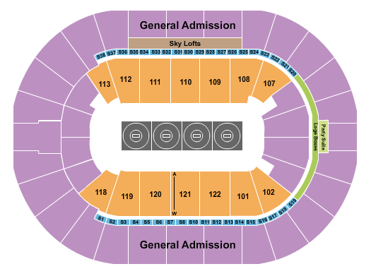 BOK Center Wrestling 2 Seating Chart