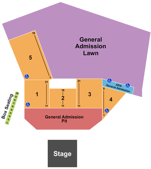 Bold Point Park - RI Endstage GA Pit Seating Chart
