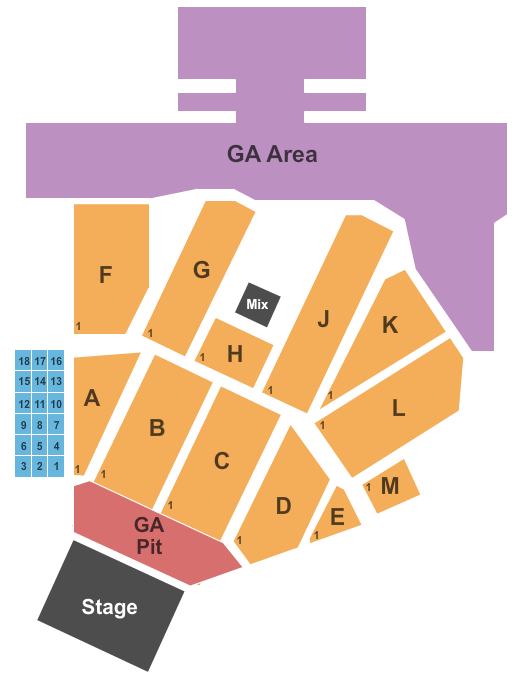 Champions Square At Caesars Superdome Endstage Pit Seating Chart