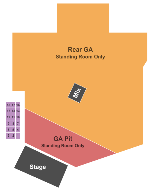 Champions Square At Caesars Superdome GA w/ Front Pit Seating Chart