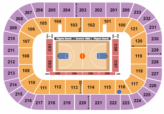 Wellness Arena Seating Chart & Maps - Greenville