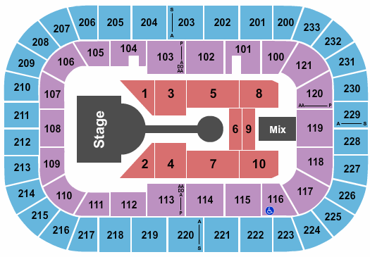 Bon Secours Wellness Arena Casting Crowns-2 Seating Chart