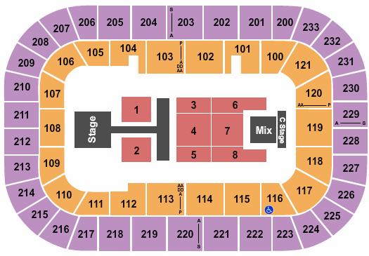Bon Secours Wellness Arena Dude Perfect Seating Chart