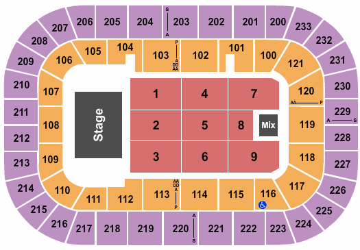 Bon Secours Wellness Arena seating chart event tickets center