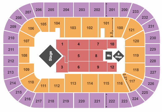 Bon Secours Wellness Arena For King & Country Seating Chart
