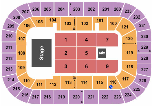 Bon Secours Wellness Arena Endstage 3 Seating Chart