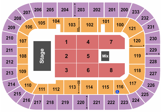 seating chart for Bon Secours Wellness Arena - Katt Williams - eventticketscenter.com