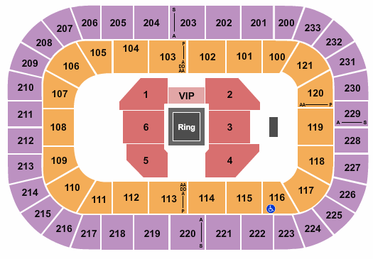 Bon Secours Wellness Arena MMA Seating Chart