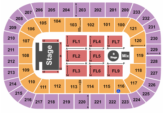 Greenville Arena Seating Chart