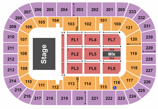 Bon Secours Wellness Arena Seating Chart Greenville 