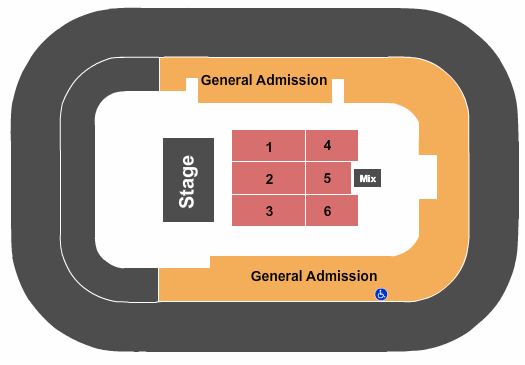 Bon Secours Wellness Arena RSV Floor GA Bowl Seating Chart