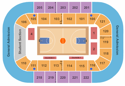 Bon Secours Wellness Arena Basketball Seating Chart